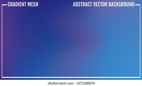 Abstract blue vector background, color mesh gradient, wallpaper for you project. Natural bright color