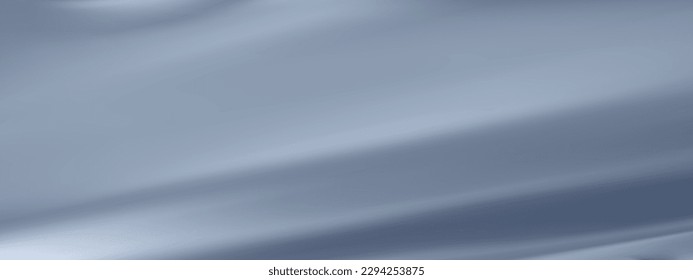 Abstract blue vector background. Luxury cloth or liquid wave. Abstract or blue fabric texture background. Blue Cloth soft wave. Creases of satin, silk, and Smooth elegant cotton.