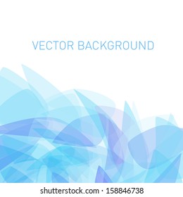 Abstract blue vector background with place for text