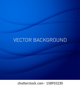 Abstract blue vector background with place for text.