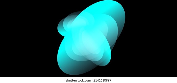 Abstract blue  vector background with shapes 