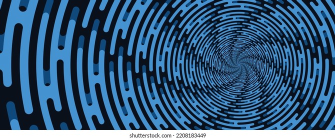 Resumen del fondo vectorial azul. Patrón giratorio.