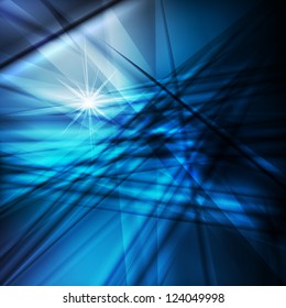 Abstract blue vector background template