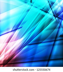 Abstract blue vector background template