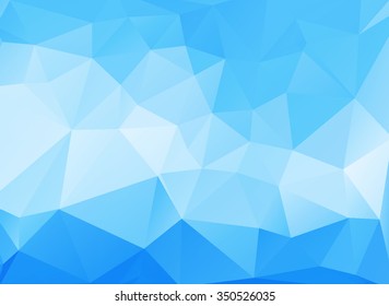 Abstract blue vector background with triangles
