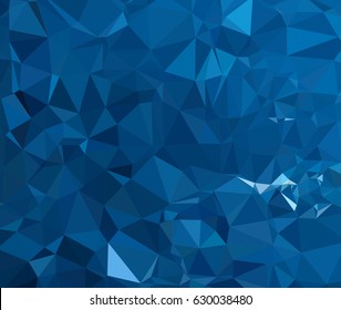 Abstract blue vector background with triangles