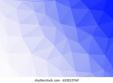 Abstract blue vector background with triangles