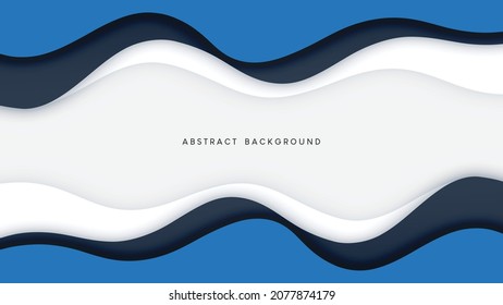 Resumen de fondo vectorial azul con espacio en blanco para texto