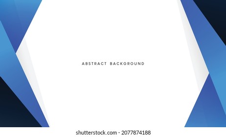 Abstract blue vector background with white space for text