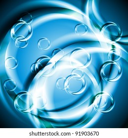 Abstract blue vector design