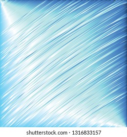 Abstract blue vector with diagonal lines in shiny scuffed texture design