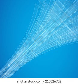 Abstract blue vector futuristic illustration, creative dynamic element.