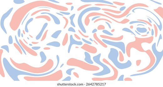 Abstract blue vector illustration of a surreal, dreamlike face with smooth outlines. Bright spots and blots. Minimalism. Background for postcards, banners, postcards. Textiles, wallpaper.