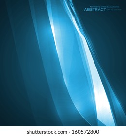 Abstract blue vector illustration, technology background eps10