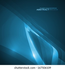 Abstract blue vector illustration, technology background eps10