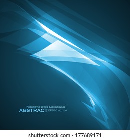Abstract blue vector illustration, technology background eps10