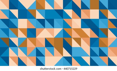 Abstract blue vector lowploly of many triangles background for use in design.