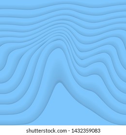 Abstract Blue Vector Modern Dynamic Wavy Blue Background