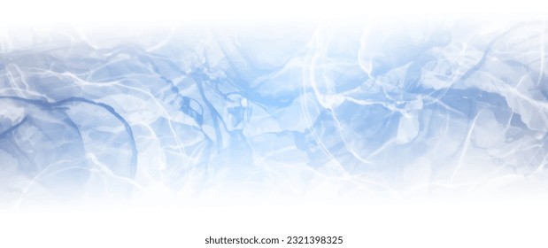 Abstract blue vector texture background for banner, cover design, poster, cover, banner, flyer, cards. Waves. Hand-drawn Christmas luxury illustration. Sea template for design.