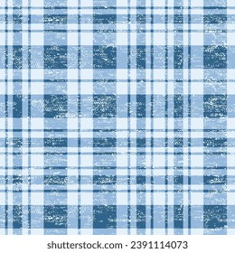 Abstract blue vector theme colorful tartan plaid pattern.seamless blue texture checked background pattern.