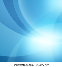 Abstract Blue Vector Waves Background. Vector Illustration