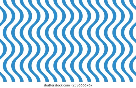 El patrón de línea ondulada lisa de Vertical azul abstracto se puede usar como fondo, Fondo de pantalla, paño de pared.