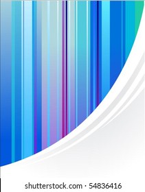Abstract blue vertical striped background
