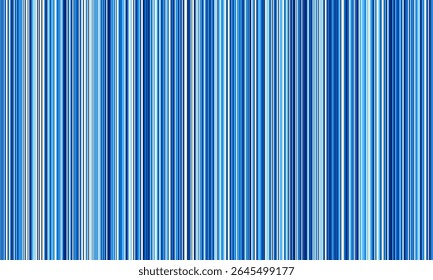 Abstract blue vertical stripes background.  Perfect for website banners, presentations, or modern design projects. Evokes feelings of calmness, technology, and data flow.
