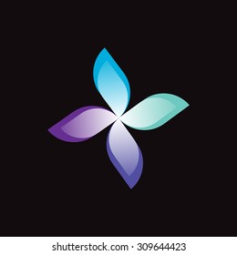 Abstract blue and violet background. Logo design. Stock vector illustration.
