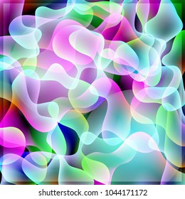 Abstract Blue Violet Background Shining Overlaping Stock Vector ...