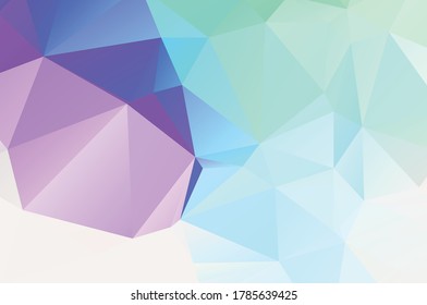 Abstract blue vivid triangle geometrical background, vector Illustration