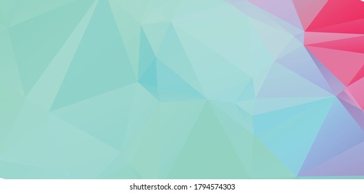 Abstract blue vivid triangle geometrical background, vector Illustration