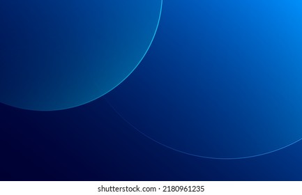 Dynamic illustration shapes blue