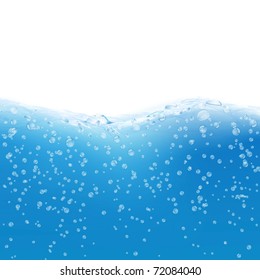 Abstract blue water background. Vector eps10 illustration