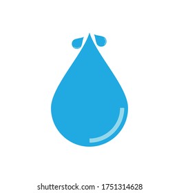 abstract Blue Water drop icon
