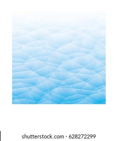 Abstract Blue water iceberg polygon shadow background