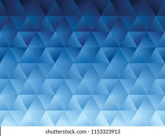 Abstract Blue Water Polygon Geometric Gradient Background With Degrade Effect. Stock Vector Illustration, Geometry Hexagon Design Element.
