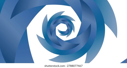 Abstract blue water splash spiral background with fluid wave vortex and smooth gradient motion effect. Modern liquid swirl design inspired by ocean currents and dynamic water flow for digital wallpaper, presentation background, social media banner, animation backdrop, and creative vector illustration