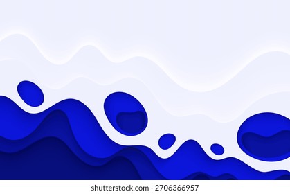 Abstractas diseño de fondo de onda de agua azul