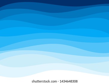 Abstract blue water wave concept subtle background design vector illustration.