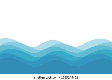 Wavy Background Design Navy Blue Color Stock Vector (Royalty Free ...