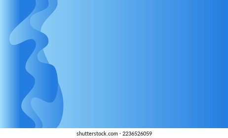 Abstract blue water wave vector background.