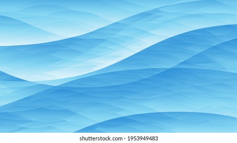 Abstract blue water waves background. Vector illustration