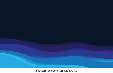Abstract blue water waves background