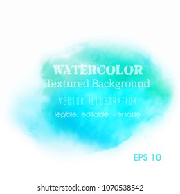 Abstract blue watercolor background