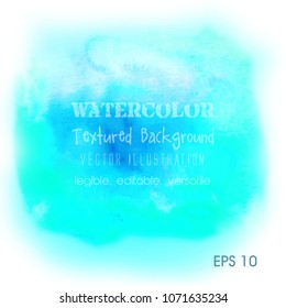 Abstract blue watercolor background