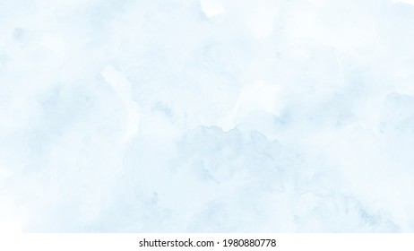 Abstract blue watercolor for background
