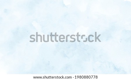 Abstract blue watercolor for background