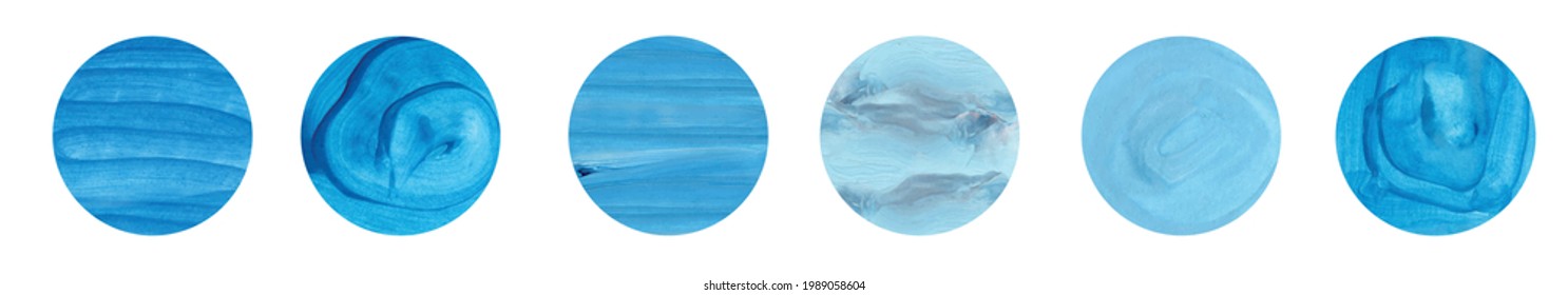 Abstract blue watercolor background hand drawn illustration