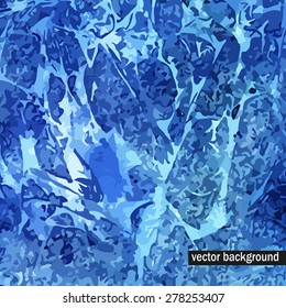 Abstract blue watercolor background.  Watercolor, handmade. Grunge paper template. Backdrop for scrapbook elements with space for text.